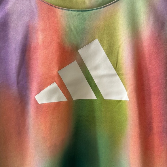 💜 3/$15Adidas training tank top, Large, Rainbow color - Picture 2 of 6